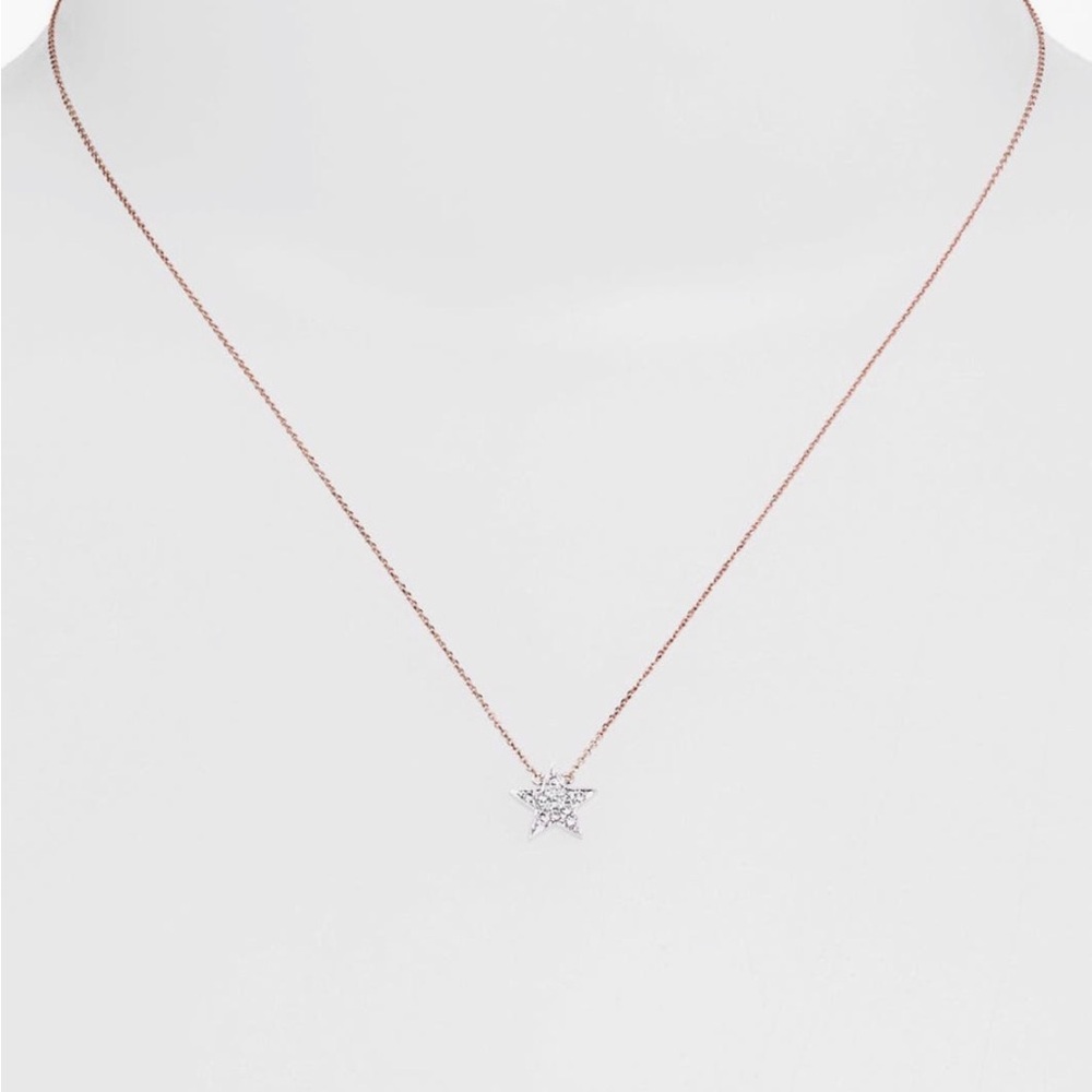 Dana Rebecca Designs Rose Gold Necklace Diamond Star - Picture 2 of 7